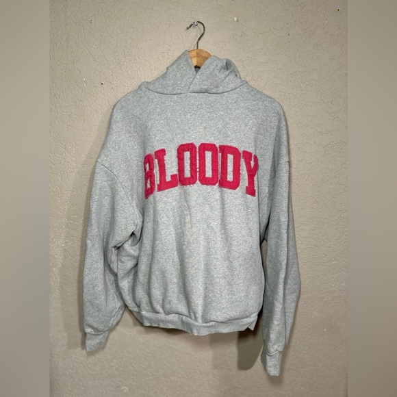 Bloody Sunday Grey Hoodie Size: Medium - Picture 1 of 5